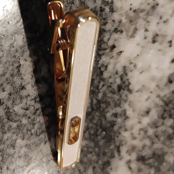Celine Tie Clip Silver 925 stamped / Gold Plated - Picture 5 of 16
